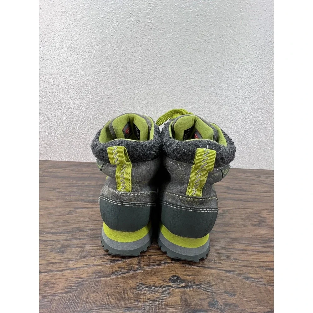 L.L. Bean Tek 2.5 Little Boys Gray/Green‎ 200 Gram Insulated Trail Boots Size 1